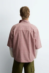CHEMISE À CARREAUX COUPE DÉCONTRACTÉE