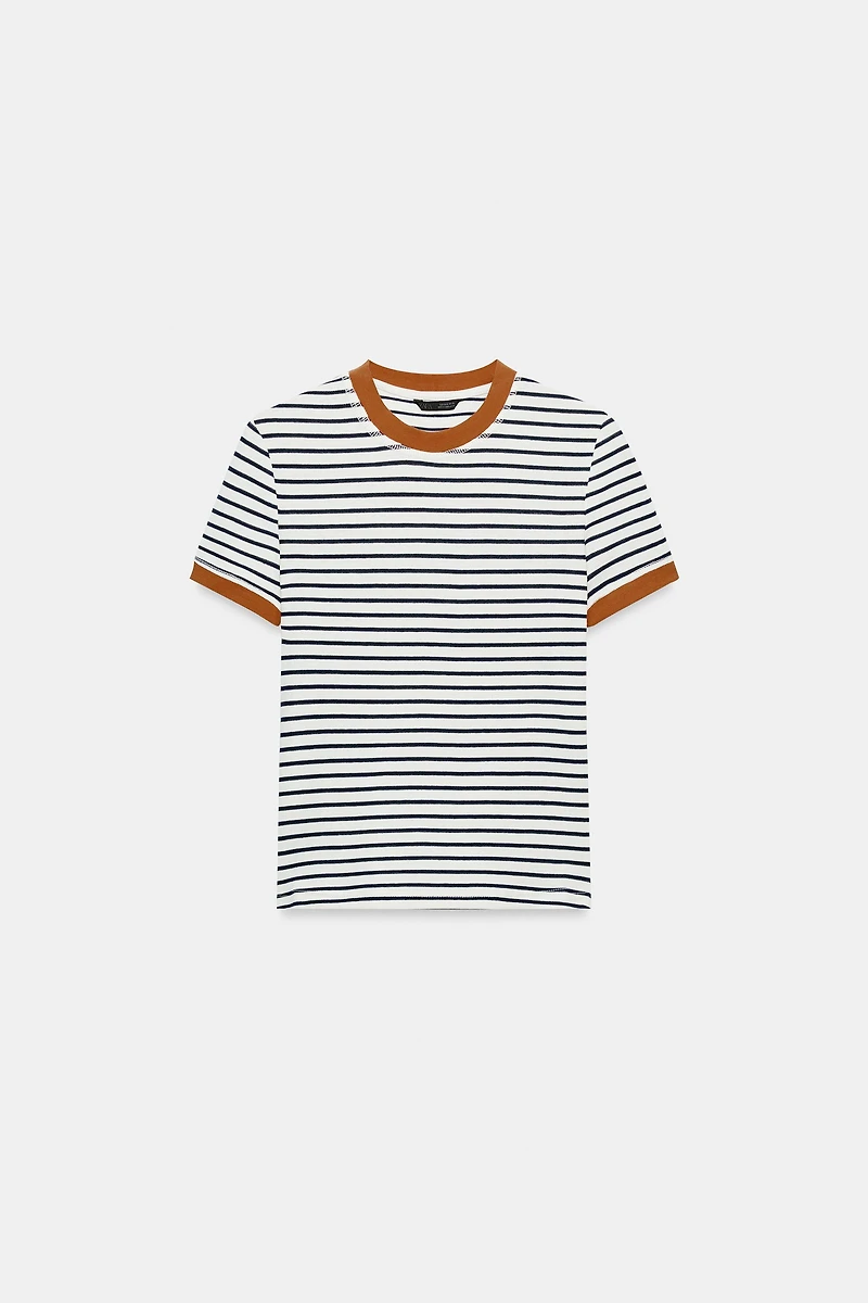 STRIPED SHORT SLEEVE T-SHIRT
