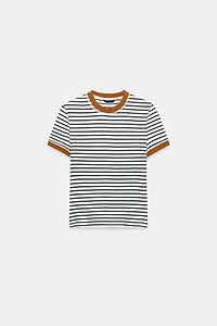 STRIPED SHORT SLEEVE T-SHIRT