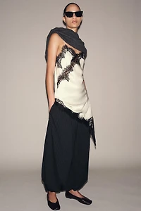 ZW COLLECTION PINSTRIPE BALLOON PANTS