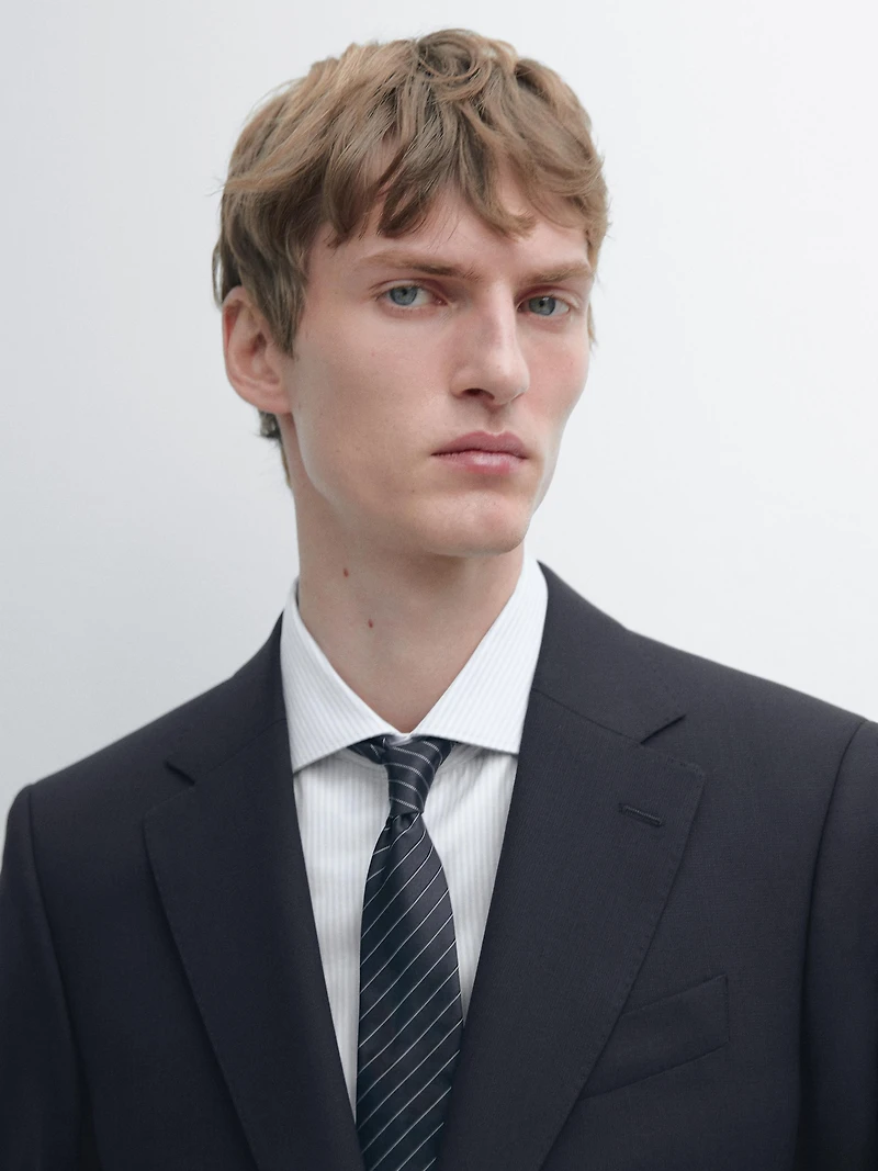 Cool wool blend suit blazer