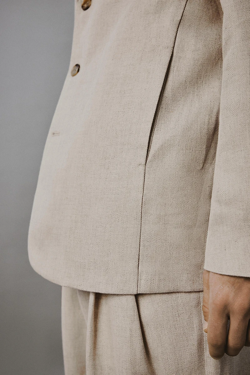 BLAZER RELAXED FIT COSTUME COTON-LIN