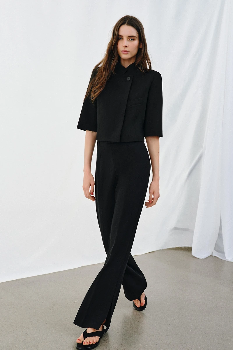 ZW COLLECTION FLARE PANTS WITH VENTS