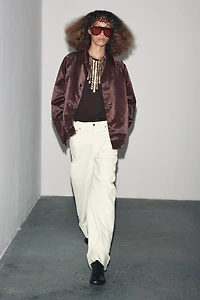 ZW COLLECTION SATIN JACKET