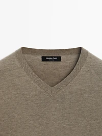 Knit wool blend sweater