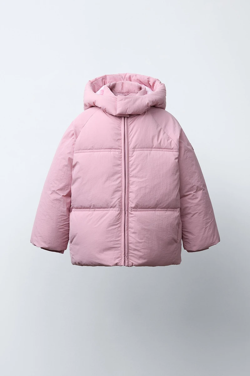 VESTE REMBOURRÉE À CAPUCHE DÉPERLANTE
