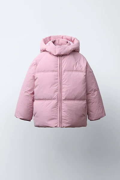 VESTE REMBOURRÉE À CAPUCHE DÉPERLANTE