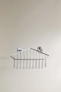 SILVER CORNER SHOWER SHELF