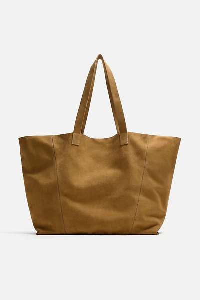 LEATHER SHOPPER BAG