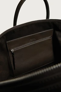 LEATHER SHOPPER BAG