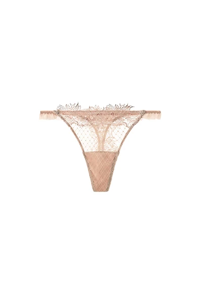 COMBINATION LACE THONG