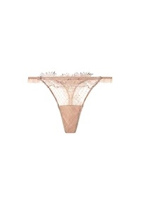 COMBINATION LACE THONG