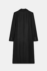 LONG COAT WITH SHOULDER PADS