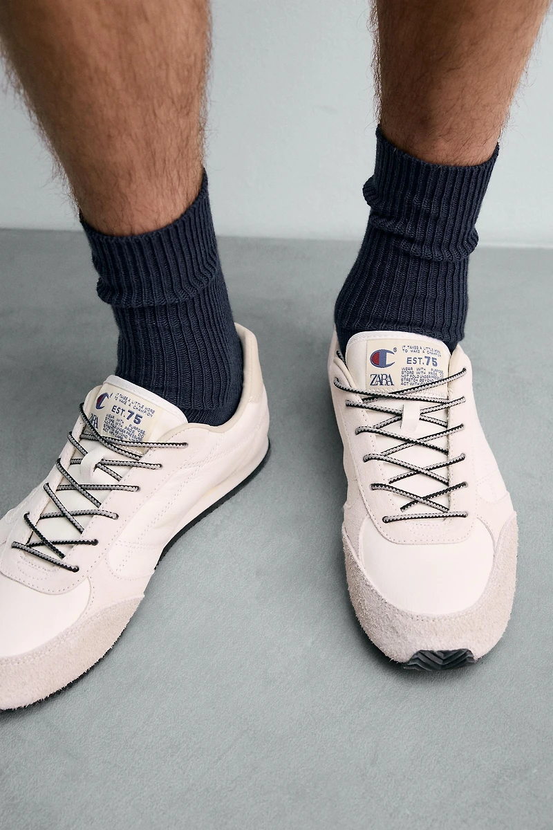 BASKETS EN CUIR CHAMPION ® X ZARA