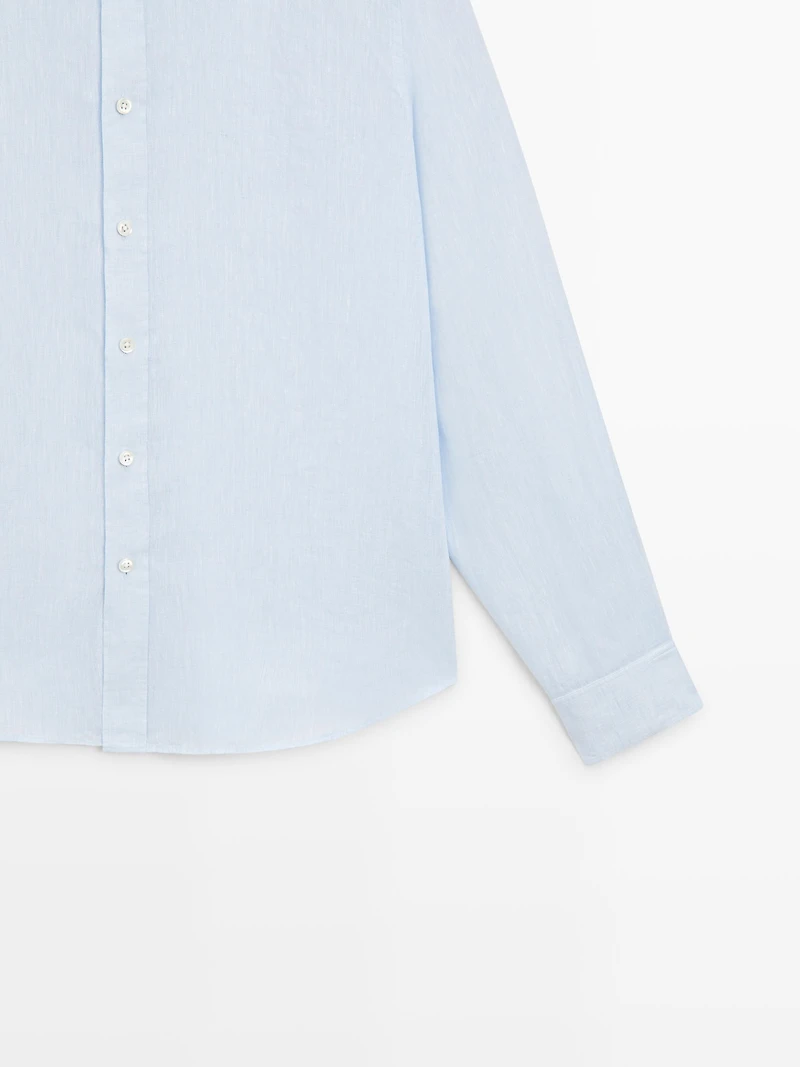 100% linen regular fit shirt