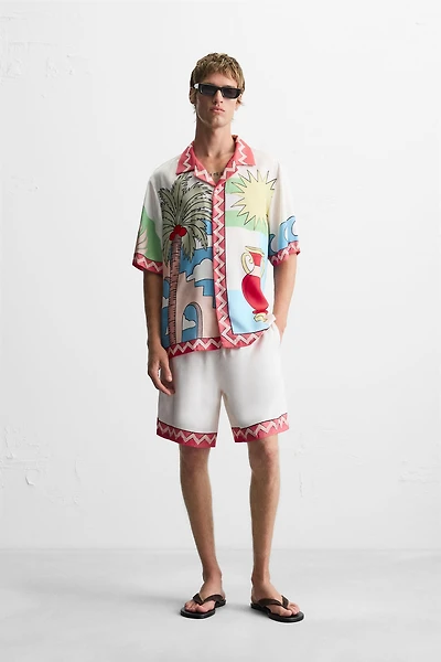 LANDSCAPE SATIN SHIRT