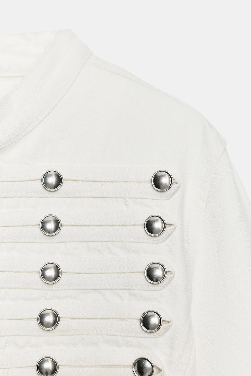 TRF FITTED BUTTON DENIM JACKET
