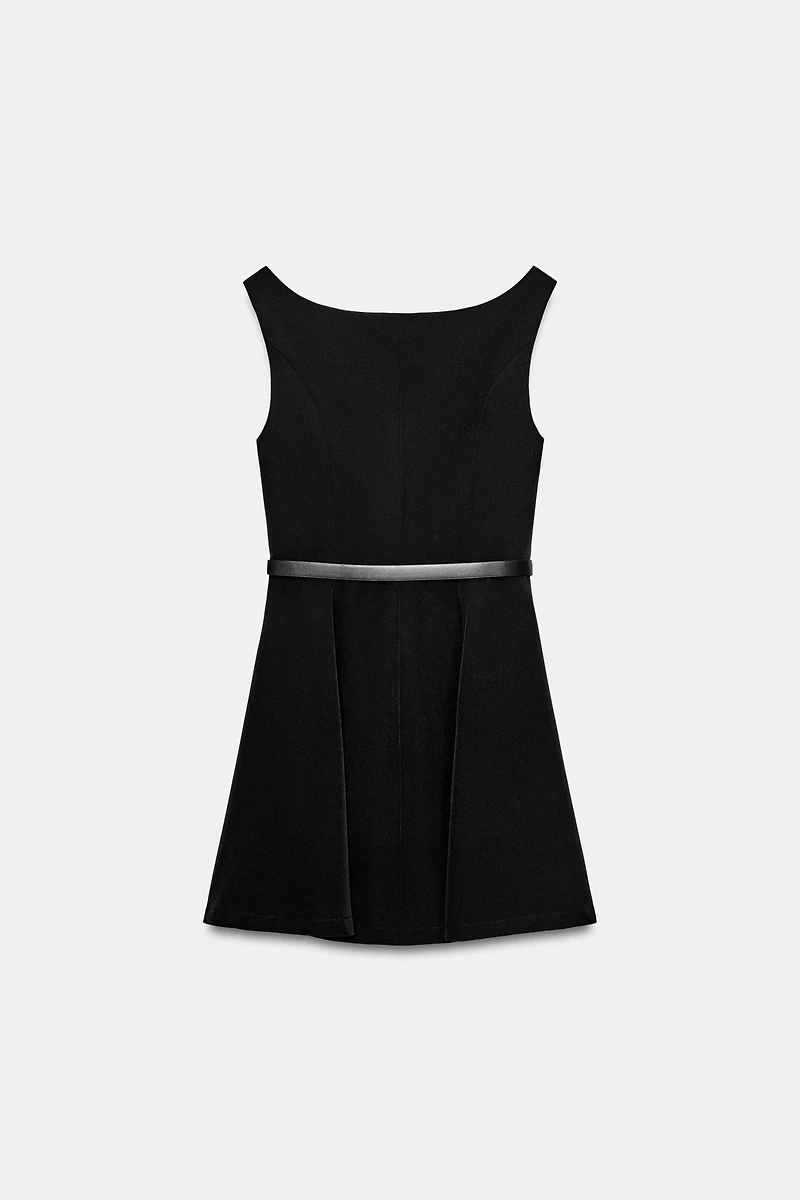 BELTED MINI DRESS