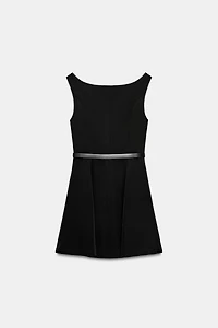 BELTED MINI DRESS