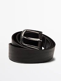 Ceinture en cuir nappa