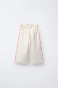 WAVY TRIM STRAIGHT LEG PANTS