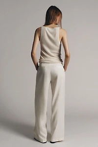 ZW COLLECTION WIDE-LEG PLEATED TROUSERS