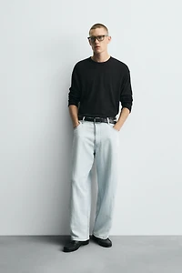 LIGHTWEIGHT LOOSE WIDE FIT JEANS