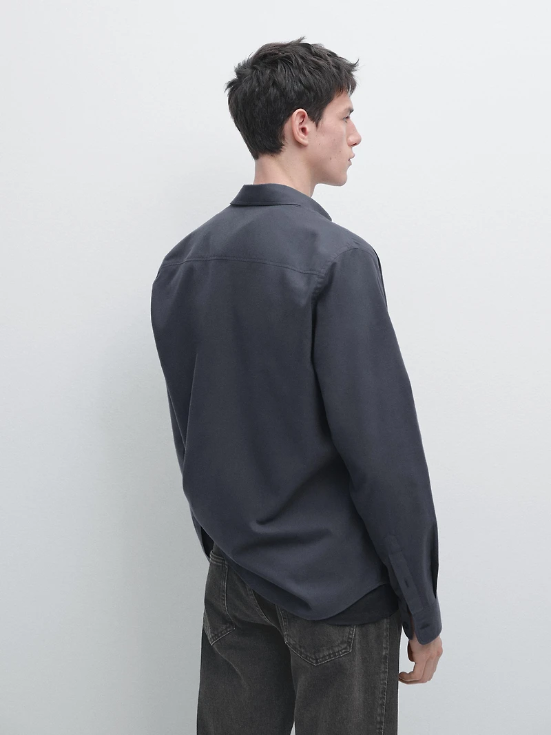 Regular fit cotton shirt