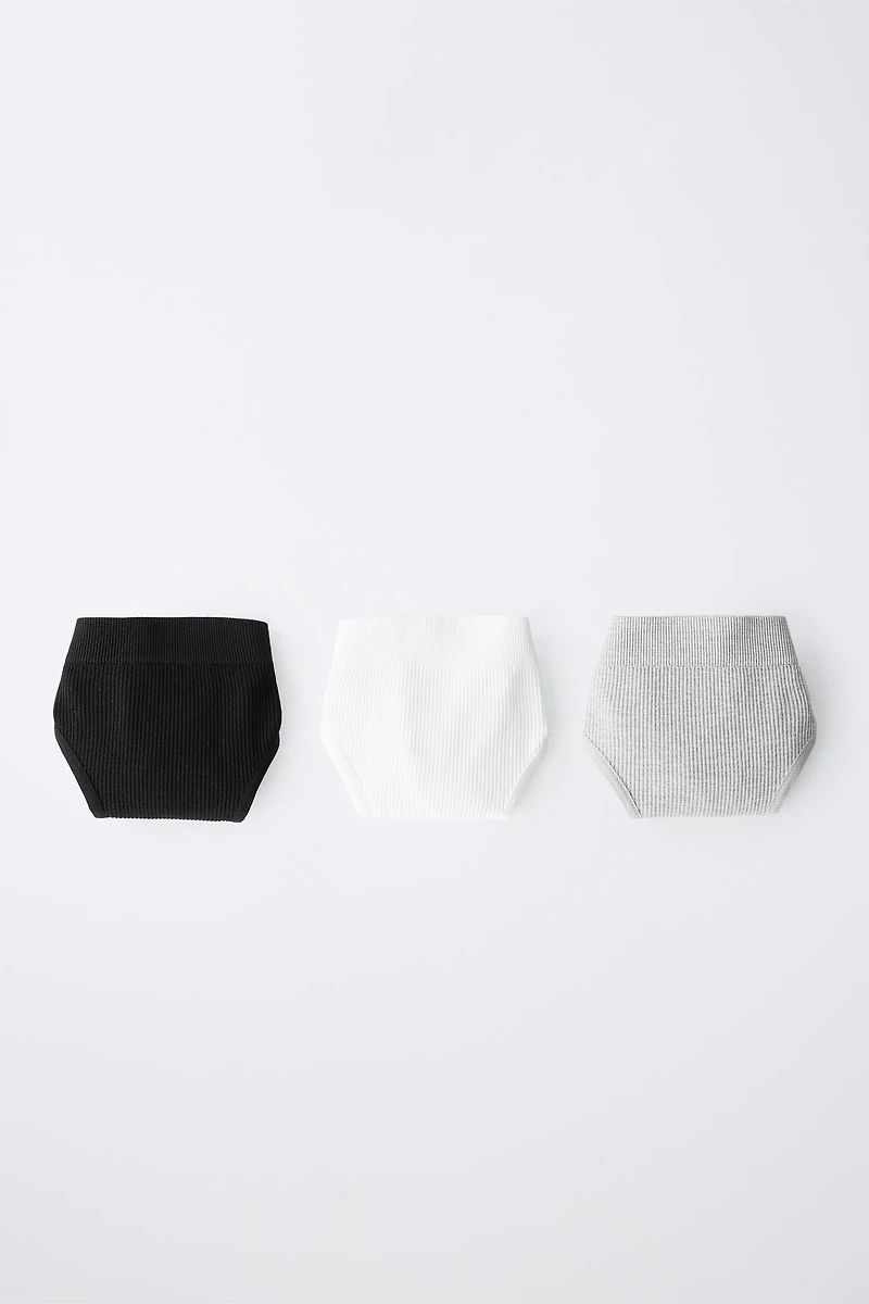 8-14 ANS / LOT DE TROIS CULOTTES SEAMLESS