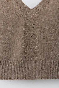 WOOL STRAP TOP