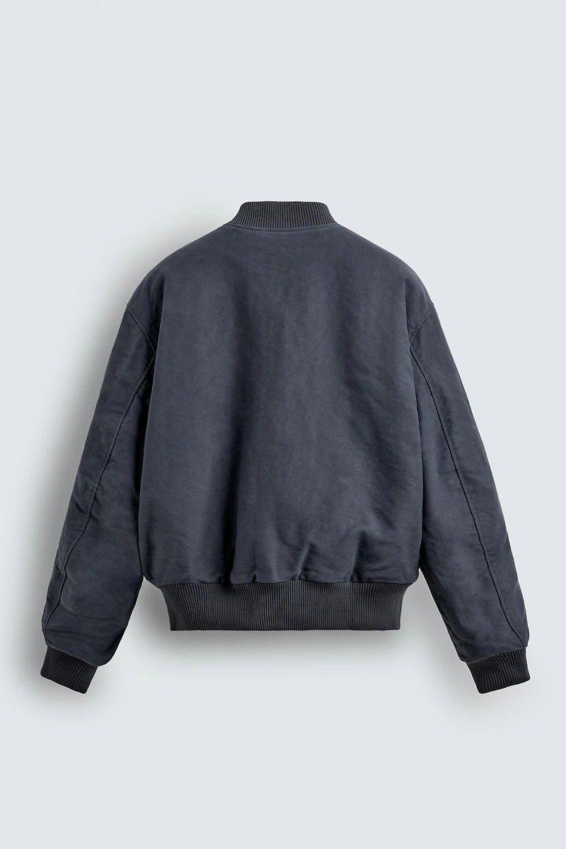 TEXTURED BOMBER JACKET X SR_A