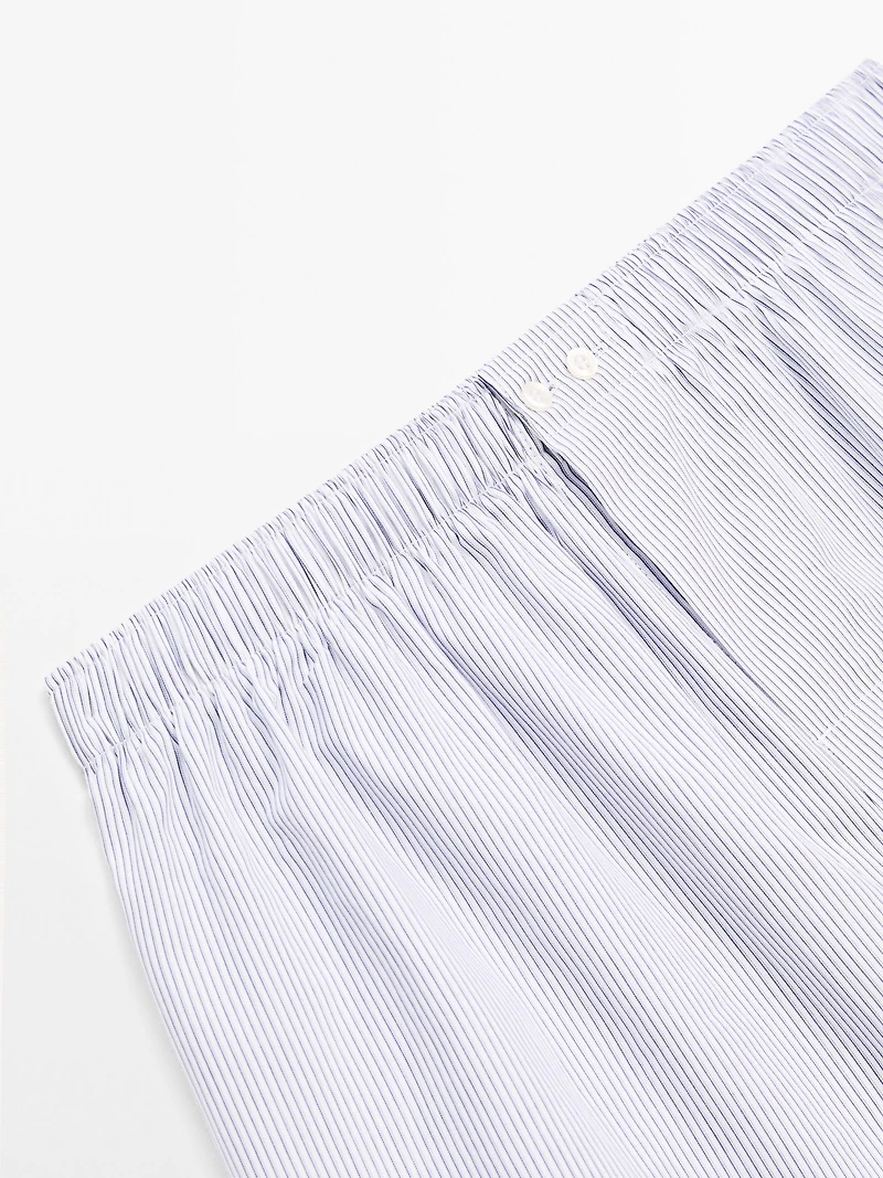 Double stripe print boxers