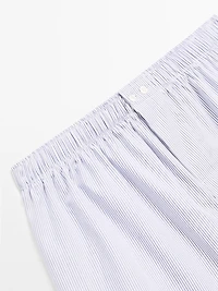 Double stripe print boxers