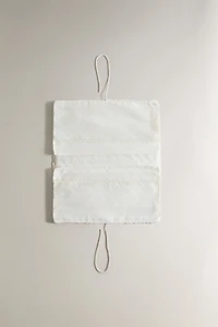 EMBROIDERED COTTON LINGERIE BAG