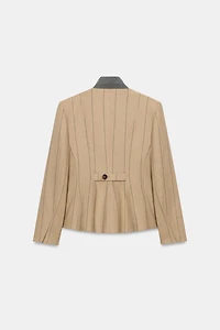 BLAZER RAYURES AVEC LIN ZW COLLECTION