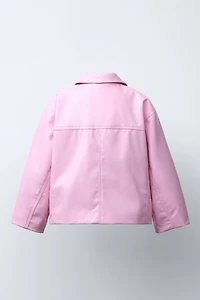 FAUX LEATHER JACKET
