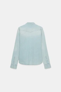 ZW COLLECTION WASHED DENIM SHIRT