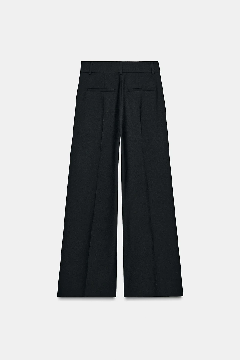 PANTALON WIDE LEG NERVURE AVEC LAINE ZW COLLECTION ÉDITION LIMITÉE