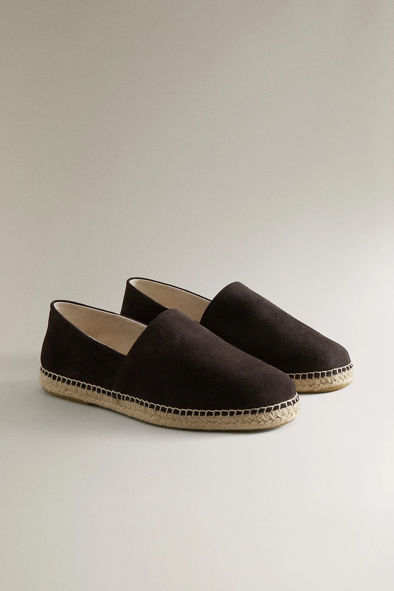 LEATHER ESPADRILLES
