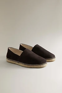 LEATHER ESPADRILLES