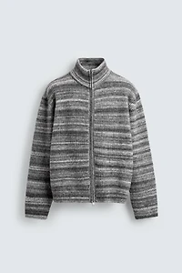 JACQUARD STRIPED CARDIGAN