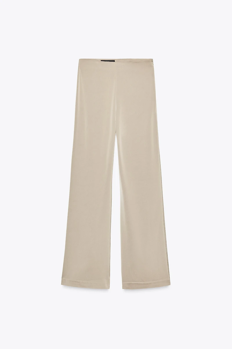 PANTALON SATINÉ TAILLE HAUTE