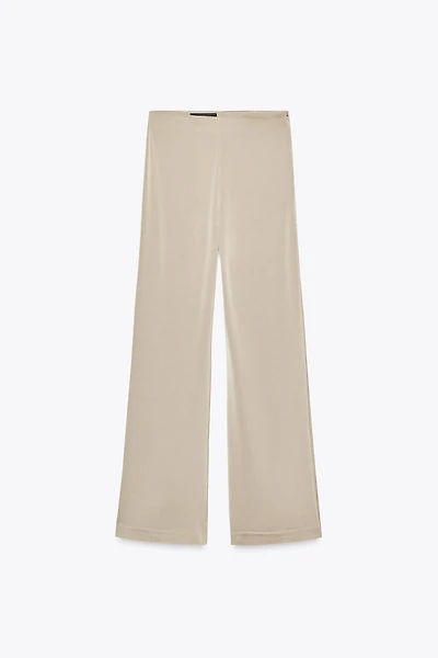 PANTALON SATINÉ TAILLE HAUTE
