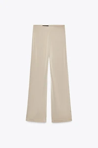 PANTALON SATINÉ TAILLE HAUTE