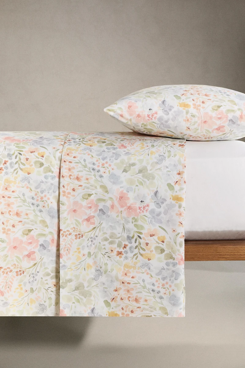 FLORAL PRINT DUVET COVER