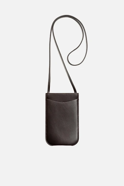 LEATHER CROSSBODY BAG