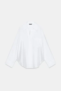 OVERSIZED SATIN EFFECT SHIRT