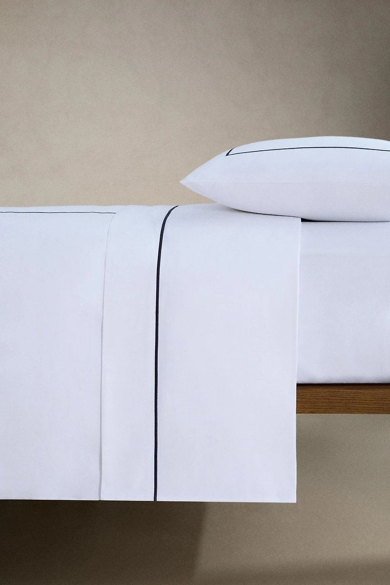SCALLOPED SATEEN DUVET COVER