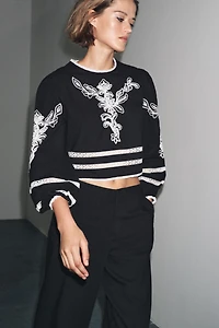 ZW COLLECTION EMBROIDERED BLOUSE