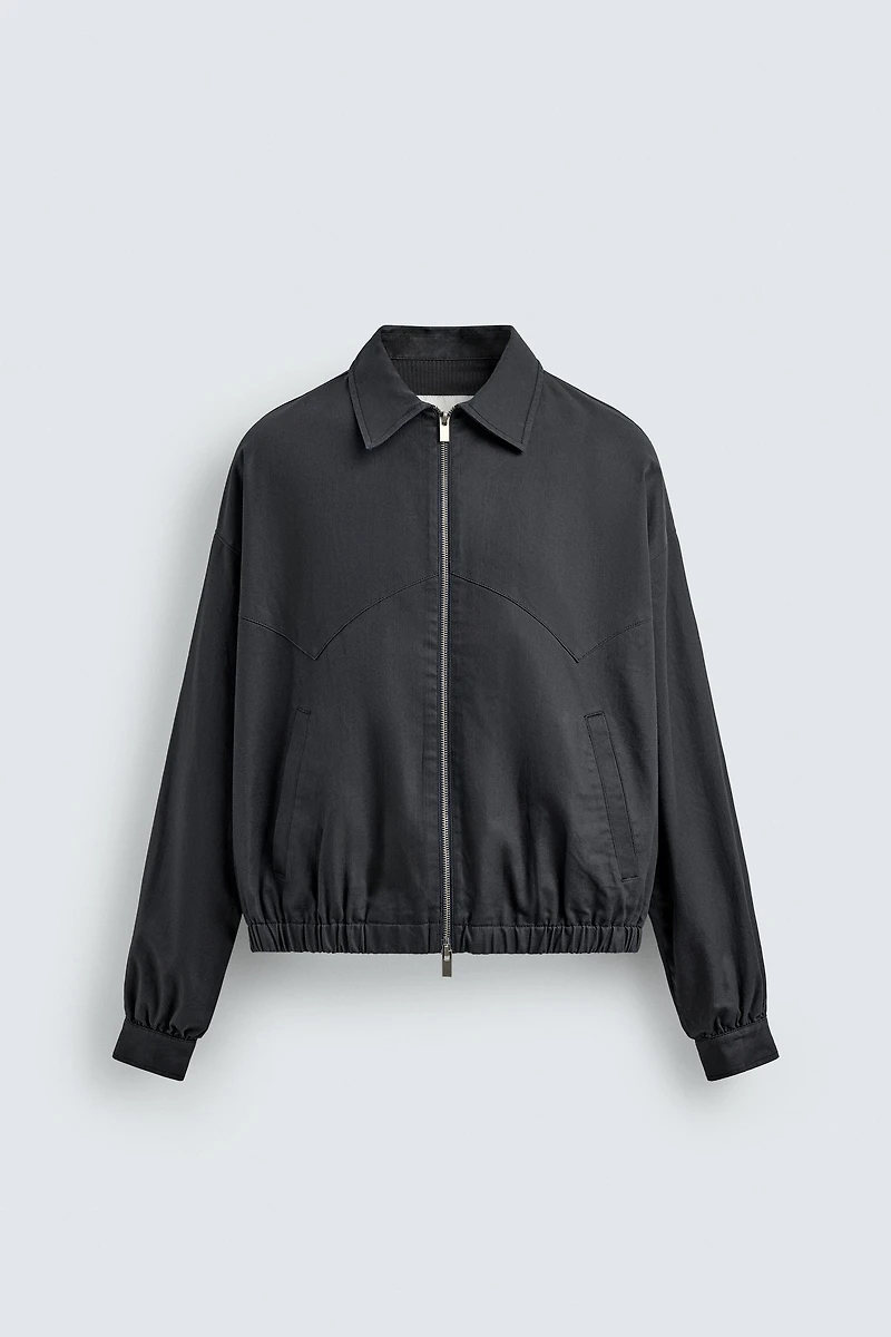 CROPPED COTTON - CUPRO JACKET